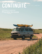 Couverture du numéro 'Patrimoine et villégiature. Prendre la route' de la revue 'Continuité'