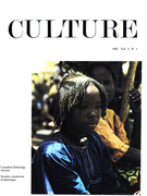 Couverture de Volume 1, numéro 1, 1981, p. 3-129, Culture