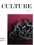 Couverture de Volume 1, numéro 2, 1981, p. 3-93, Culture
