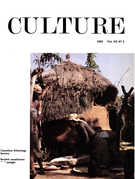 Couverture de Volume 3, numéro 2, 1983, p. 3-95, Culture
