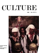 Couverture de Volume 4, numéro 1, 1984, p. 3-95, Culture