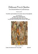 Couverture du numéro 'Nouvelles représentations de la nature dans la francophonie' de la revue 'Dalhousie French Studies'