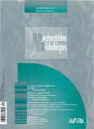 Couverture de Volume 45, numéro 1, janvier–mars 1999, p. 3-44, Documentation et bibliothèques
