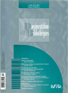 Couverture de Culture et technologie, Volume 49, numéro 2, avril–juin 2003, p. 55-87, Documentation et bibliothèques
