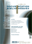Couverture de Volume 50, numéro 1, index, janvier–mars 2004, p. 3-140, Documentation et bibliothèques