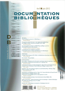 Couverture de Volume 58, numéro 2, avril–juin 2012, p. 51-96, Documentation et bibliothèques