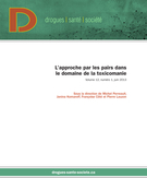 Couverture de L’approche par les pairs dans le domaine de la toxicomanie, Volume 12, numéro 1, juin 2013, p. 1-117, Drogues, santé et société