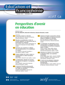 Couverture de Perspectives d’avenir en éducation, Volume 27, numéro 1, printemps 1999, p. 1-168, Éducation et francophonie
