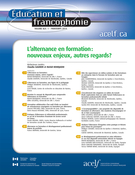 Couverture de L’alternance en formation : nouveaux enjeux, autres regards ?, Volume 42, numéro 1, printemps 2014, p. 1-187, Éducation et francophonie