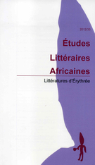 Couverture de Littératures d’Érythrée, Numéro 33, 2012, p. 5-152, Études littéraires africaines
