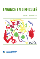 Couverture de Volume 3, novembre 2014, p. 5-137, Enfance en difficulté