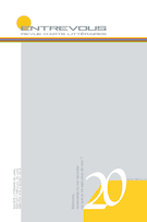 Couverture de Numéro 20, 2022, p. 9-81, Entrevous