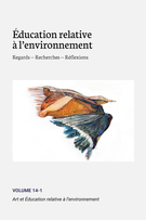 Couverture de Arts et Éducation relative à l'environnement, Volume 14, numéro 1, 2017, Éducation relative à l'environnement