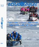 Couverture de Patrimoine culturel immatériel, Volume 36, numéro 1-2, 2014, p. 5-538, Ethnologies