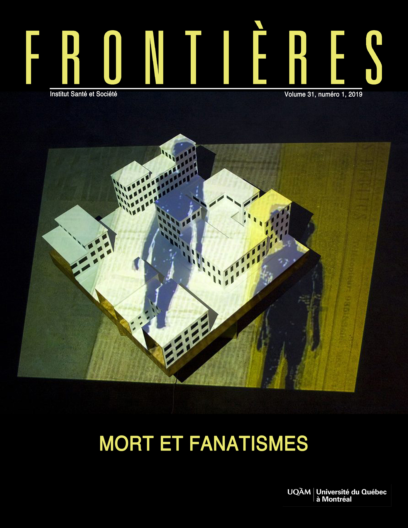 Couverture de Mort et fanatismes, Volume 31, numéro 1, 2019, Frontières