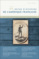 Couverture de Volume 69, numéro 4, printemps 2016, p. 5-124, Revue d’histoire de l’Amérique française