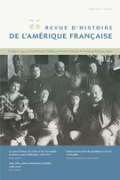 Couverture de Volume 70, numéro 3, hiver 2017, p. 5-145, Revue d’histoire de l’Amérique française