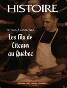 Couverture de De Oka à Mistassini : les fils de Cîteaux du Québec, Volume 1, numéro 2, décembre 1995, p. 3-39, Histoire Québec