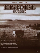 Couverture de Volume 13, numéro 3, 2008, p. 3-50, Histoire Québec
