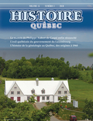 Couverture de Volume 15, numéro 3, 2010, p. 4-45, Histoire Québec