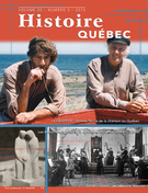 Couverture de Volume 20, numéro 3, 2015, p. 4-53, Histoire Québec