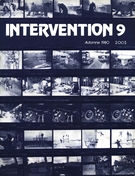 Couverture de Numéro 9, automne 1980, Intervention