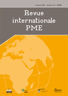 Couverture du numéro 'Entrepreneuriat et PME face aux crises : vers une lecture plurielle articulant événement et processus' de la revue 'Revue internationale P.M.E.'