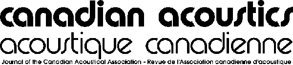 Logo de la revue Canadian acoustics / Acoustique canadienne