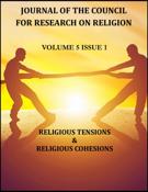Couverture du numéro 'Religious Tensions & Religious Cohesions' de la revue 'Journal of the Council for Research on Religion'