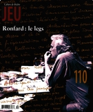 Couverture de Ronfard : le legs, Numéro 110 (1), 2004, p. 3-202, Jeu