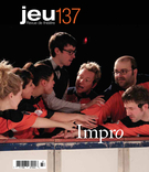 Couverture de Impro, Numéro 137 (4), 2010, p. 5-175, Jeu