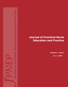 Couverture du numéro 'Volume 5, numéro 1, mars 2025' de la revue 'Journal of Practical Nurse Education and Practice'