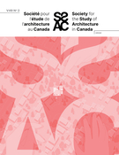 Couverture du numéro 'Spatial Stories of Migration' de la revue 'Journal of the Society for the Study of Architecture in Canada / Le Journal de la Société pour l'étude de l'architecture au Canada'