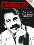 Couverture de Les arts, les artistes et l’économie, Numéro 40, automne 1986, p. 3-64, Liaison