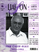 Couverture de Numéro 86, mars 1996, p. 5-33, Liaison