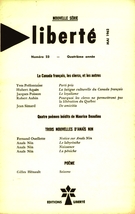 Couverture de Le Canada français, les clercs, et les autres, Volume 4, numéro 23, mai 1962, p. 291-384, Liberté