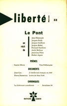 Couverture de Volume 6, numéro 3 (33), mai–juin 1964, p. 178-272, Liberté