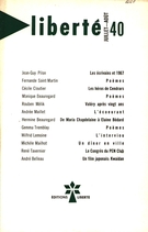 Couverture de Volume 7, numéro 4 (40), juillet–août 1965, p. 330-391, Liberté