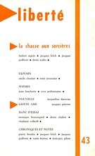 Couverture de La chasse aux sorcières, Volume 8, numéro 1 (43), janvier–février 1966, p. 3-96, Liberté