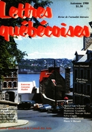 Couverture de Numéro 19, automne 1980, p. 4-84, Lettres québécoises