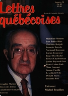 Couverture de Numéro 30, été 1983, p. 9-89, Lettres québécoises