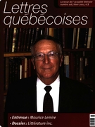Couverture de Numéro 108, hiver 2002, p. 3-64, Lettres québécoises