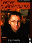 Couverture de Numéro 122, été 2006, p. 3-72, Lettres québécoises