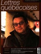 Couverture de Numéro 130, été 2008, p. 3-72, Lettres québécoises