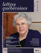 Couverture de Numéro 143, automne 2011, p. 3-72, Lettres québécoises