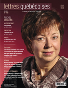 Couverture de Numéro 146, été 2012, p. 3-72, Lettres québécoises