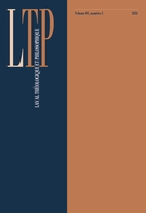 Couverture du numéro 'Volume 81, numéro 2, 2025' de la revue 'Laval théologique et philosophique'