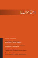Couverture de Volume 34, 2015, p. 1-136, Lumen
