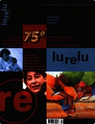 Couverture de Volume 24, numéro 3, hiver 2002, p. 4-78, Lurelu