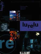 Couverture de Volume 26, numéro 2, automne 2003, p. 4-106, Lurelu